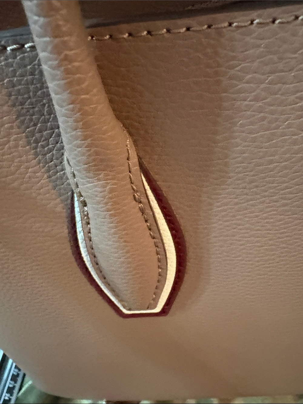Eva Kaye Spade Zip Satchel Dusty Rose Brown Leather Satchel - Picture 9 of 16